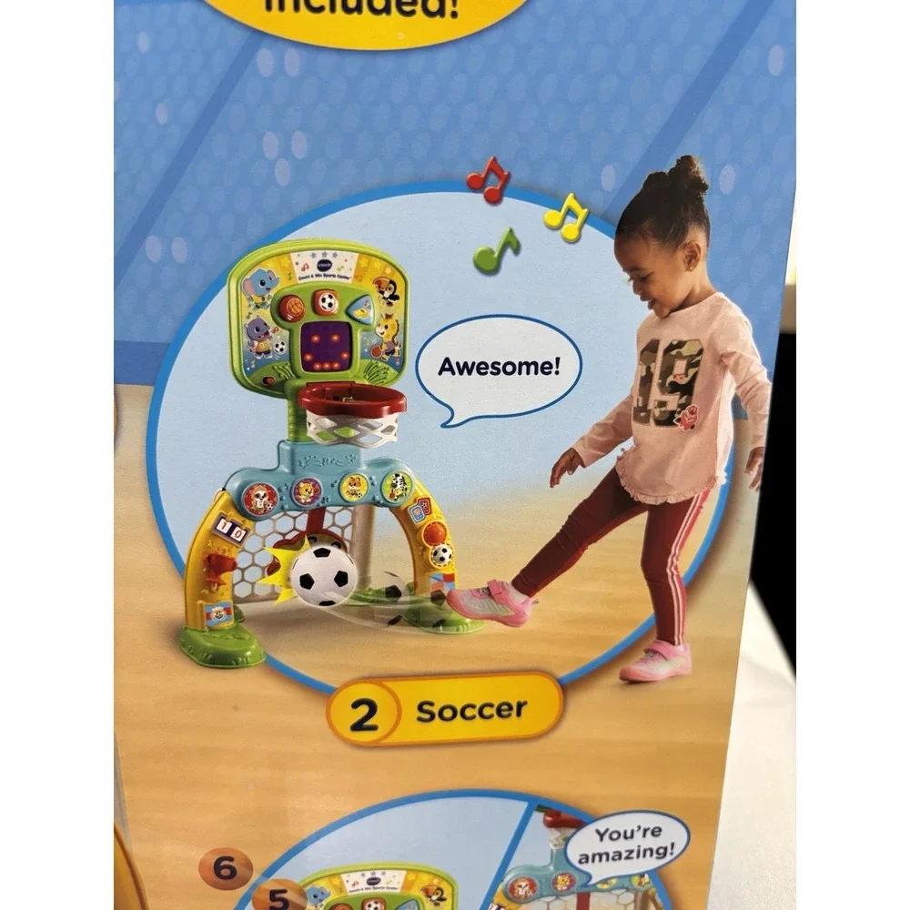 NIP VTech Count & Win Sports Center Basketball Soccer Activity Toy 12-36 Months